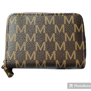 NEW Women's Wallet Credit Card Holder Coin Zipper Wallet Brown